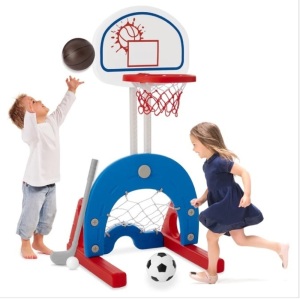 3-in-1 Toddler Basketball Hoop Sports Activity Center Play Set. $79.99