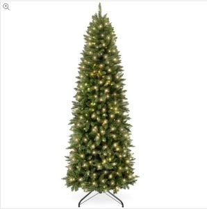 Pre-Lit Spruce Pencil Christmas Tree w/ Incandescent Lights