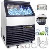 VEVOR Commercial Ice Machine 286lbs/24h Clear Cube LED Panel, Stainless Steel, Air Cooling - Appears New, Untested