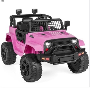 12V Kids Ride-On Truck Car w/ Parent Remote Control, Spring Suspension