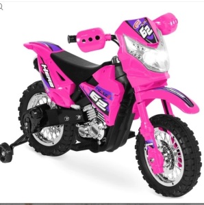 6V Kids Electric Ride-On Motorcycle Toy w/ Training Wheels, Lights, Music $179.99