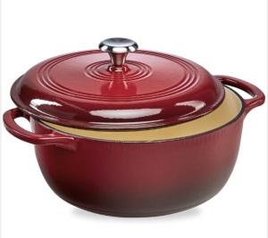 Cast-Iron Dutch Oven Kitchen Cookware w/ Enamel, Handles - 7.5qt $99.99