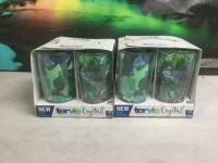 Lot of (2) Tervis Crystal Insulated Tumblers, 16oz, 4 Pack - New