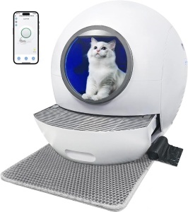 KungFuPet Self-Cleaning Automatic Cat Litter Box for Multi Cats