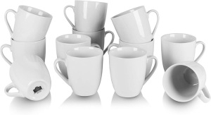 10 Strawberry Street Catering Mug Set, 12 pc,  White - New