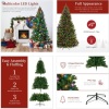 Pre-Lit Artificial Spruce Christmas Tree w/ Multicolored LED Lights - 2