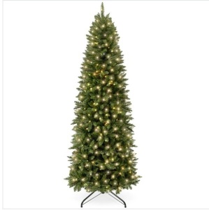 Pre-Lit Spruce Pencil Christmas Tree w/ Incandescent Lights