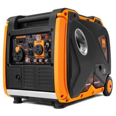 WEN 56400iX Super Quiet 4000-Watt RV-Ready Electric Start Portable Inverter Generator with Fuel Shut-Off and CO Shutdown Sensor