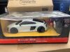 Lot of (2) 1/24 Scale 27MHz Officially Licensed Remote Control Audi R8 Luxury RC Sport Toy Car w/ Lights, Shock Suspension System - 3