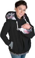 3 in 1 Womens Kangaroo Hooded Sweatshirt for Baby and Mother, Medium