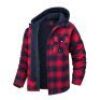 Paille Mens Quilted Lined Casual Outwear Flannel Jacket, 4 XL&nbsp;