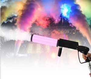 CO2 Handheld Fog Machine for CGA320 CO2 Tank, Smoke Machine CO2 Fog Cannon Gun with LED Lights DJ Effects Fogger Smoke Gun for Halloween, Party, Club, Bar $109.99