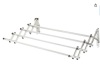 AERO W Racks Stainless Steel Wall Mounted Collapsible Laundry Clothes Drying Rack 60 Pound Capacity 22.5 Linear Ft - 2