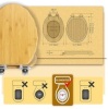 Elongated Bamboo Toilet Seat with Lid Quick Release Slow Close Zinc Alloy Strong Hinges Natural Bamboo, Light - 2