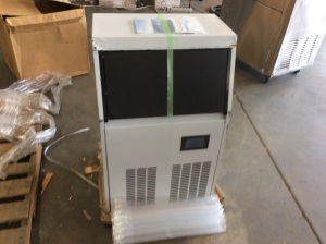 VEVOR 110V Commercial Ice Maker 120-130lbs/24H with 33lbs Bin and Electric Water Drain Pump - E-Comm Return, Unknown Condition, Untested 