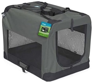 Guardian Gear Soft Sided Collapsible Dog Crate, X-Small 24" x 16" x 16", Charcoal - Appears New