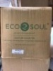 Eco Soul palm leaf 8" square plates box of 50