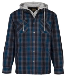 RedHead Insulated Hooded Flannel Long-Sleeve Shirt for Men, Blue Wing Teal , LT - E-Commerce Return