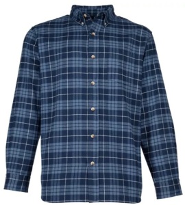 RedHead Ultimate Flannel Long-Sleeve Shirt for Men, Blue Herringbone, 2XLT - E-Commerce Return