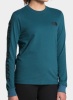 The North Face Brand Long-Sleeve Shirt for Ladies, Mallard Blue/TNF Black, XL - Appears New