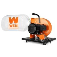 WEN DC3474 7.4-Amp Rolling Dust Collector with Induction Motor, 15-Gallon Bag and Optional Wall Mount - Light Damage