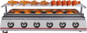 6 Burner Stainless Steel Table Top Gas Grill 