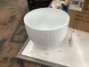 Modern White Plant Pot with Legs & Drainage Hole - 3