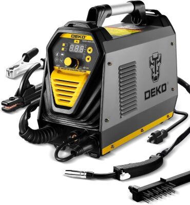 DEKO 135Amp MIG/MMA Welder，110V Flux MIG/Stick/Gass MIG 3 in 1 welding machine IGBT DC Inverter