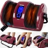 Reflexology Shiatsu Foot Massager w/ High-Intensity Rollers, Remote Control