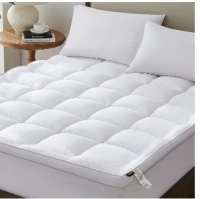TopTopper Mattress Topper King Size, Cooling Mattress Pad Cover for Hot Sleepers, Extra Thick 5D Snow Down Alternative Overfilled Plush Pillow Top with 8-21 Inch Deep Pocket -78"x80" White