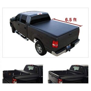 Soft Roll-Up Tonneau Cover for 99-16 Ford F250 F350 Super Duty 6.5' Bed 