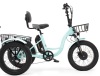 MOONCOOL Folding Electric Tricycle, 500 watt Motor 48V Foldable Ebike Electric Trike for Adults, 20" Fat Tire 3 Wheel Electric Bicycle with Front & Rear Baskets $1599.99