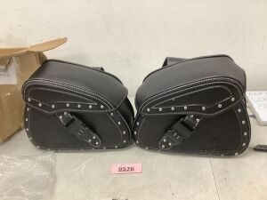 Set of Two Motorcycle Side Strap Bags