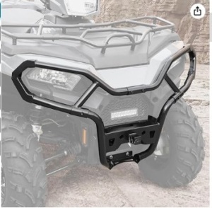 PRO Front Bumper for Polaris Sportsman 570 450H.O. 2021 2022 2023, Heavy Duty Combined Front Trail Brushguard Bumper Protector Accessories, Sturdy Steel Tube, 