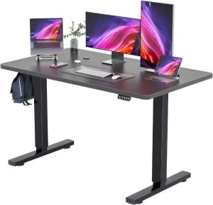 Electric Standing Desk, 55 x 24 Inches 