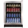 Magic Chef 23.4 in. 154 (12 oz.) Can Beverage Cooler, Stainless Steel&nbsp;- Small Dents