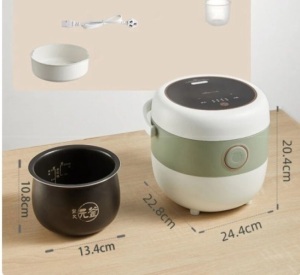 Bear 1.6L Electric Rice Cooker 220V Home Kitchen Appliances Portable Multifunctional Electric Cooker For Dormitory Office