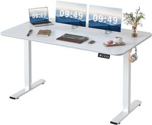 Electric Height Adjustable Standing Desk 55 x 24 Inches 