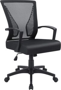 Furmax Office Chair Mid Back Swivel Lumbar Support