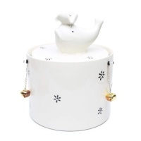 Lanyo Ceramic&nbsp;Cat Water Fountain, 2L,&nbsp;White - Appears New&nbsp;