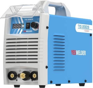 YESWELDER TIG-205DS HF TIG/Stick/Arc TIG Welder,205 Amp 110 & 220V Dual Voltage TIG Welding Machine with Foot Pedal - Appears New, Untested 