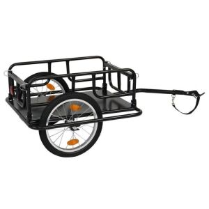 PEXMOR Foldable Bike Cargo Trailer with Universal Bike Hitch 