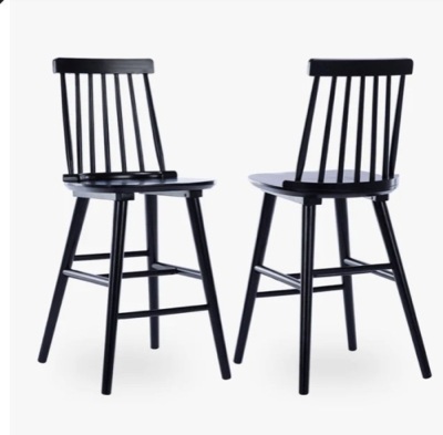 Tuolumne Spindle Wood Counter Stools Set of 2 $204.99