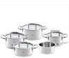  Fissler 5 Piece Bonn Stainless Steel Pan Set