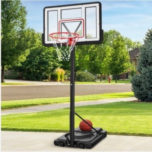 Adjustable Regulation-Size Basketball Hoop w/ Fillable Base, 2 Wheels$299.99