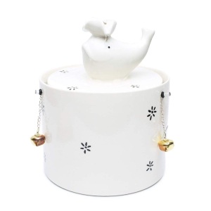 Lanyo Ceramic Cat Water Fountain, 2L, White - Appears New 