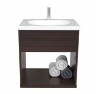 Lot of (2) Inval&nbsp;19 in. W x 15 in. D Modern Bathroom Vanity in Espresso - Only 1 Top&nbsp;