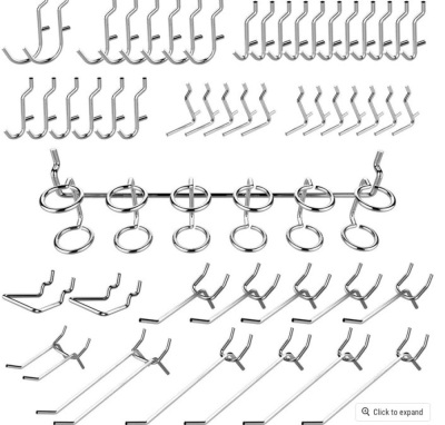 WEN WB050A Pegboard Accessory Kit, 50-Piece