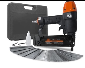 WEN 61723K 18-Gauge 3/8-Inch to 2-Inch Brad Nailer with Carrying Case and 2000 Nails $47.66Bonus WEN 5932spc 12 pack sandpaper and Wen la4444 4" 4 Jaw Centering Chuck set