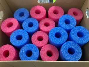 Box of Pool Noodles